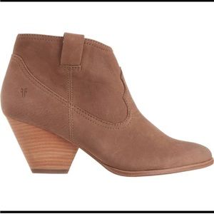 Frye Womens Ankle Height Rory Boots Booties in Dusty Rose